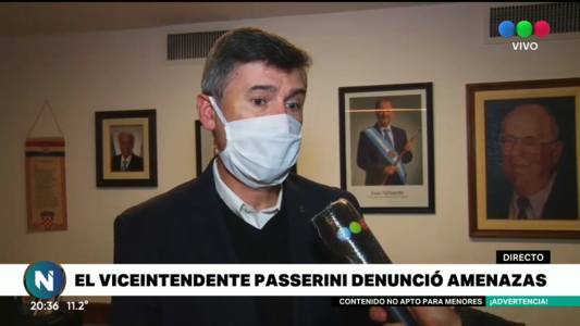 Habló Daniel Passerini: el viceintendente de Córdoba recibió amenazas de muerte