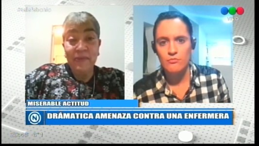 "Lloré todo el día", dramático testimonio de una enfermera amenazada