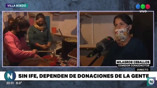 Villa Boedo: con el IFE y donaciones brindan un plato de comida a más de 200 personas
