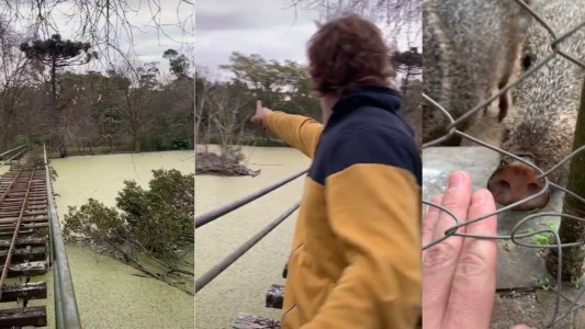Youtubers se metieron en el zoológico de La Plata para denunciar el abandono de los animales