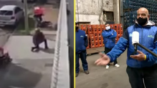 La emoción del sodero que salvó a una mujer de un violento asalto