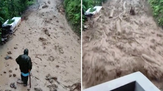 Se salvó por un centímetro de ser arrastrado por la corriente en Turquía