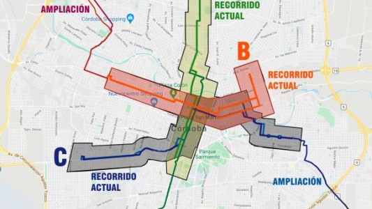 En detalle: Así son los recorridos de las líneas del Transporte Urbano en Córdoba