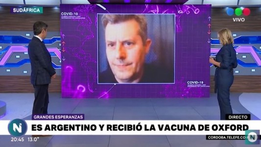 El argentino que recibió la vacuna anti COVID desarrollada por Oxford