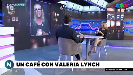 Nos tomamos un café con Valeria Lynch: una de las 5 mejores voces del mundo en Telefe Noticias