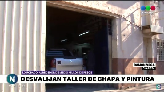 Vaciaron un taller de barrio General Bustos
