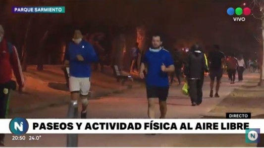 Paseos y actividad física en cuarentena: intenso movimiento en el Parque Sarmiento