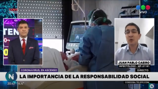 Coronavirus en Córdoba: "la cantidad que se contagia de golpe termina saturando el sistema de salud"