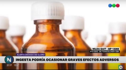 Dióxido de Cloro: "no cura el coronavirus y es perjudicial para la salud"