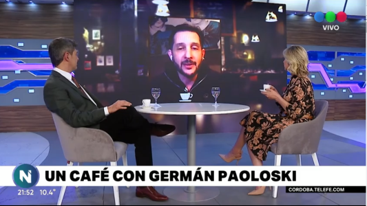 En Telefe Noticias nos tomamos un café con Germán Paoloski