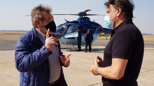 La Provincia sumó un helicóptero de la Nación en la lucha contra el fuego