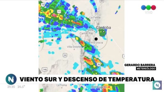 Se viene el cambio de tiempo: viento sur y descenso de temperatura
