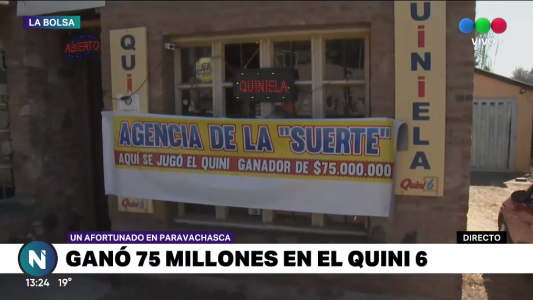 Un nuevo millonario cordobés: ganó 75 millones en el Quini 6