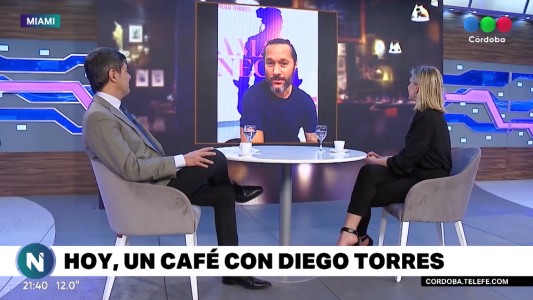 En Telefe Noticias nos tomamos con café con Diego Torres