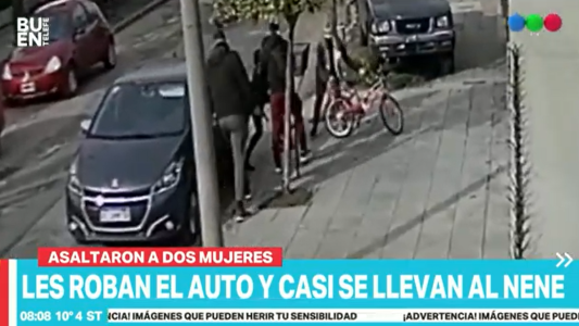 Le robaron el auto y casi le llevan al hijo de 7 años que estaba adentro