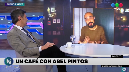 En Telefe Noticias nos tomamos un café con Abel Pintos