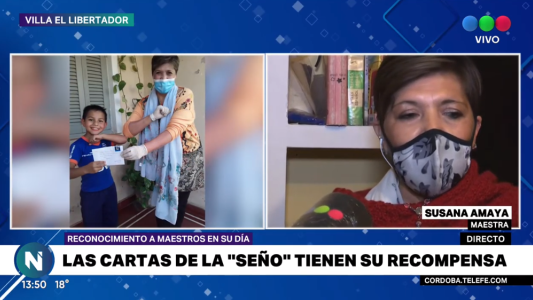 El emocionante homenaje de Telefe Noticias a la "Seño Susana" en el día del maestro
