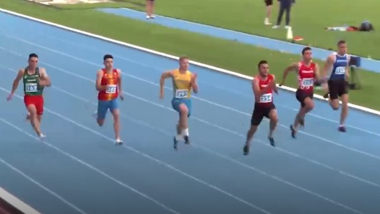 Un gato interrumpió el final de una carrera de 100 metros