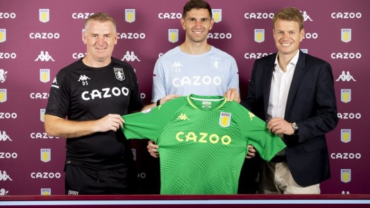 El arquero argentino Emiliano Martínez ya es jugador del Aston Villa inglés