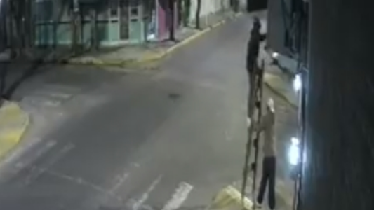 Ladrones trapecistas: Le robaron dos bicis del balcón con una escalera