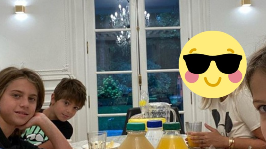 La foto de Wanda Nara con el rostro irreconocible