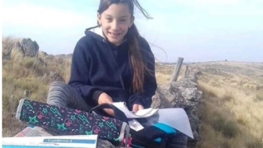 Caminaba todos los días 3 kilómetros para hacer la tarea y una empresa le instaló una antena de internet en la casa