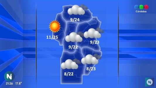 Se viene una mañana muy fresca para este viernes en Córdoba