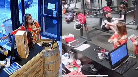 VIDEO: en tres minutos, mechera robó en dos locales de barrio Manantiales