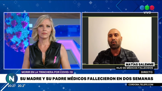 El hijo de los médicos fallecidos de coronavirus: "si no nos cuidamos, nuestros seres queridos tienen grandes probabilidades de fallecer"