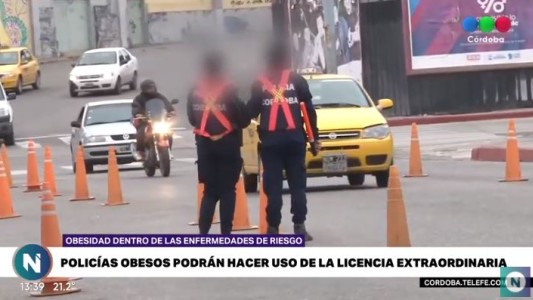 Coronavirus Córdoba: 41 policías de licencia por obesidad