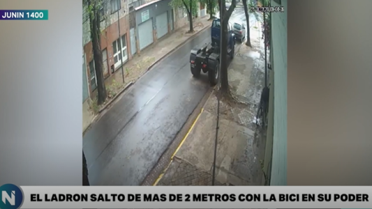 Un vecino frustró el intrépido plan de un ladrón de bicicletas en Rosario