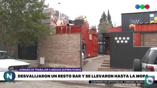 Desvalijaron un restobar y se llevaron hasta la mopa