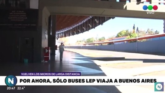 Transporte de larga distancia: el jueves parten los primeros colectivos a Buenos Aires