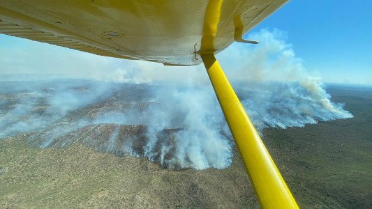 Pese a las lluvias, hubo reinicios de fuego en las sierras
