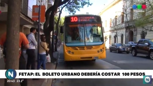 Para FETAP el boleto del urbano debería costar 100 pesos