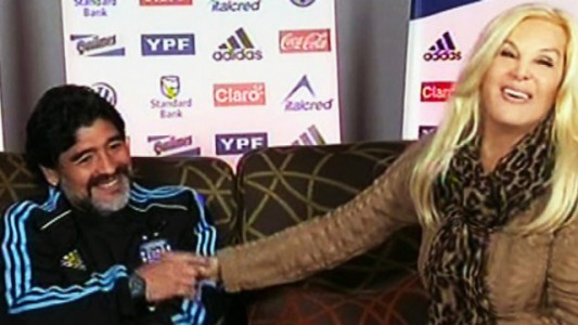 Video: el adiós de Susana Giménez a Diego Maradona