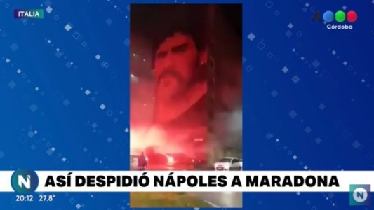 Dolor en Nápoles tras la muerte de Maradona