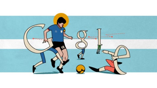 Google estableció una herramienta para rendir tributo a Diego Maradona