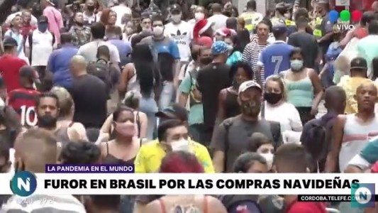 Brasil: furor por las compras navideñas, poca distancia social en pandemia