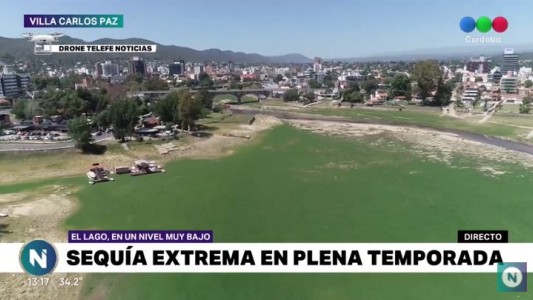 Sequía extrema: imágenes impactantes del río San Antonio