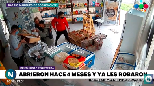 VIDEO: abrieron hace 4 meses y ya les robaron