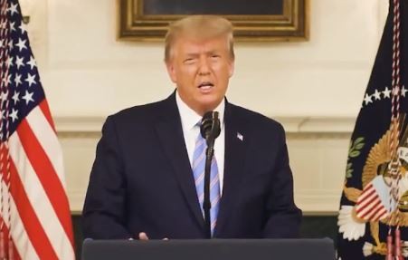 Trump condenó el asalto al Capitolio y prometió un transición "ordenada"