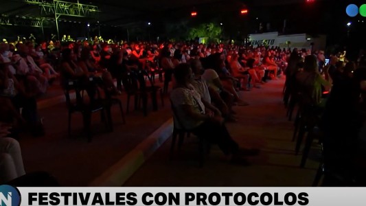 Nueva normalidad: comenzaron los festivales con protocolos