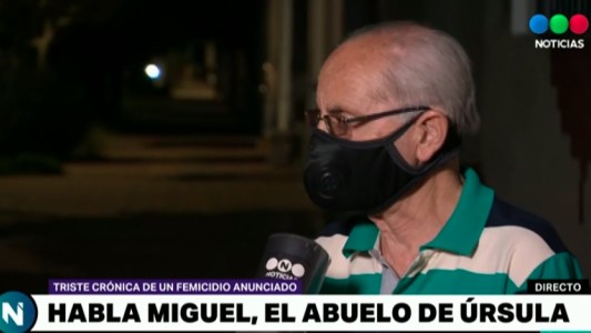 Habló el abuelo policía de Úrsula: "Me sacaron parte de mi corazón"