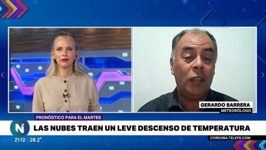 Martes: las nubes traen un leve descenso de la temperatura en Córdoba