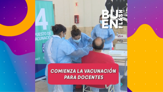 #BuenFlash: vacunan a docentes en Córdoba, la explosión de una bomba de la segunda guerra mundial y otros temas del día