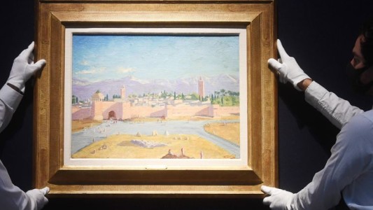 Por US$ 9,7 millones, Angelina Jolie vendió un cuadro pintado por Winston Churchill