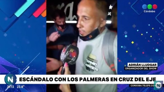 Escándalo con Los Palmeras en Cruz del Eje: qué dijo el organizador del evento