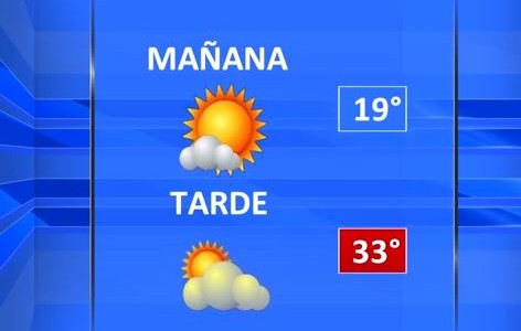Se viene un miércoles caluroso acompañado de viento norte