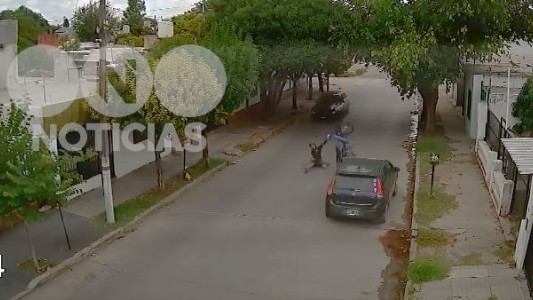VIDEO: Hizo “willy” con la moto, se estrelló de frente contra un auto y salvó su vida